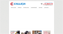 Desktop Screenshot of mudanzascalleja.com